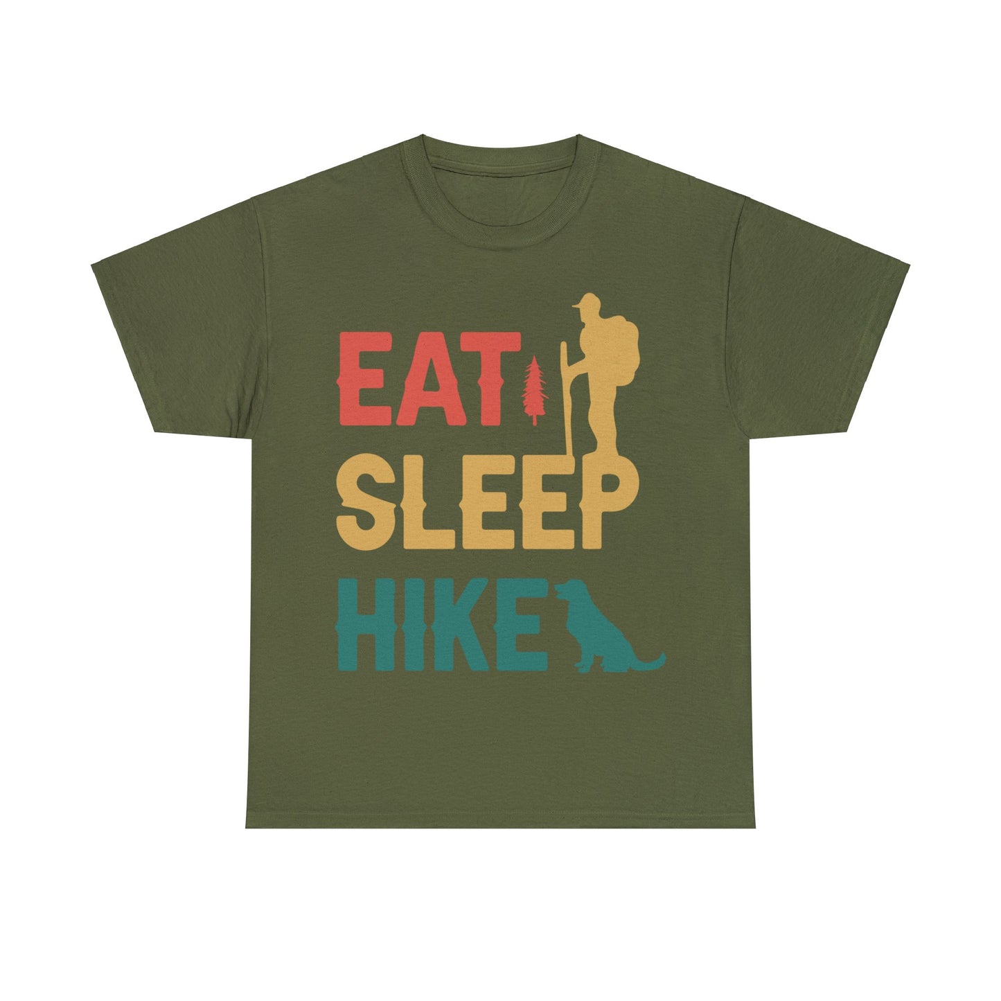 Eat Sleep Hike Unisex Heavy Cotton Tee