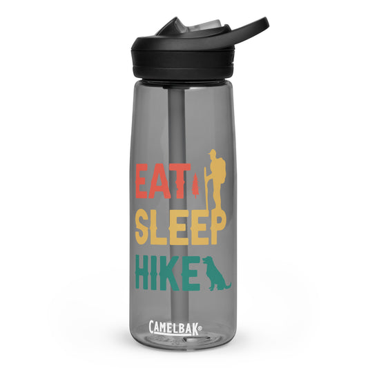 Eat, Sleep, Hike Sports Water Bottle