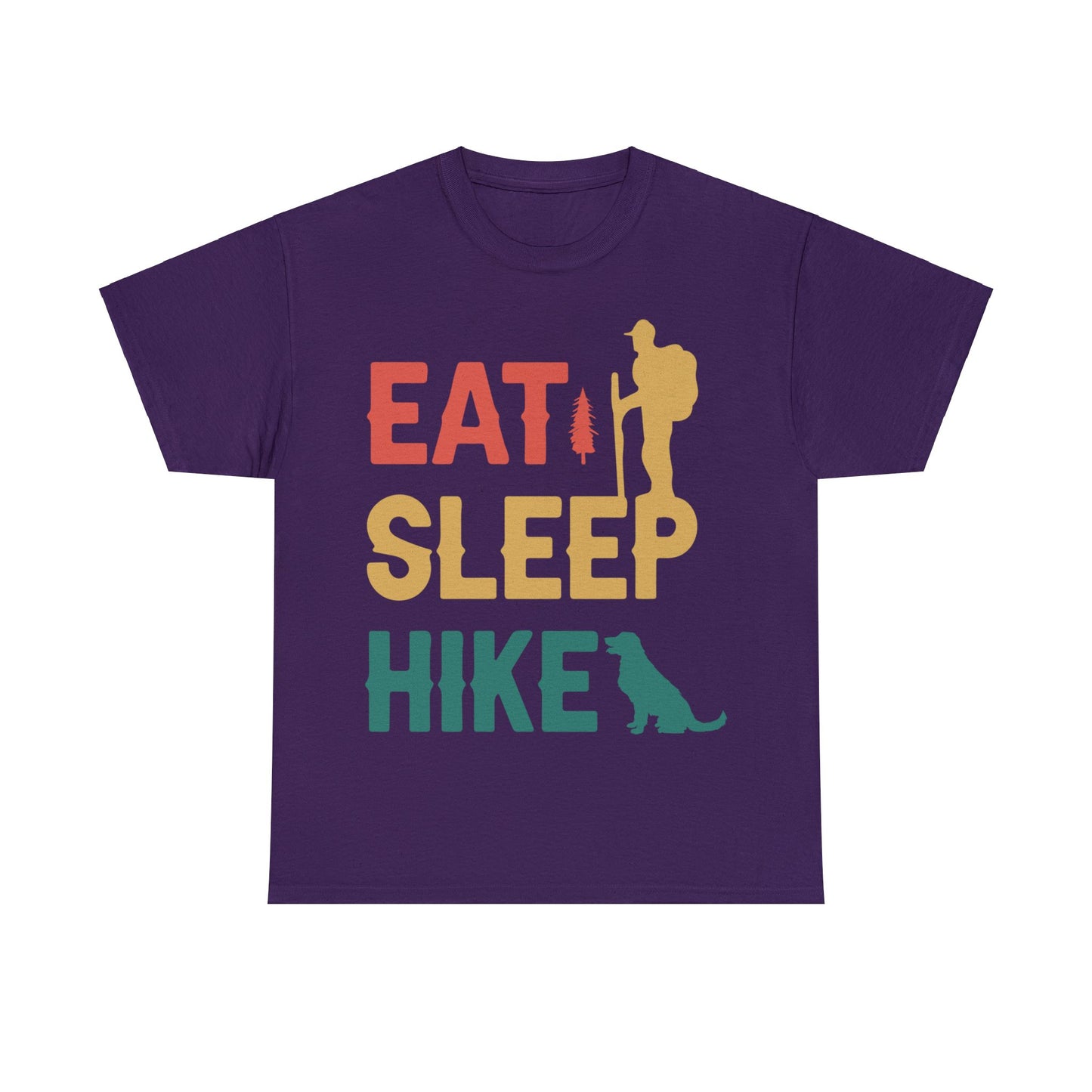 Eat Sleep Hike Unisex Heavy Cotton Tee