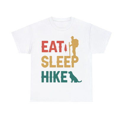 Eat Sleep Hike Unisex Heavy Cotton Tee