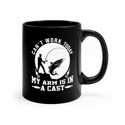 Arm In A Cast 11oz Mug Black