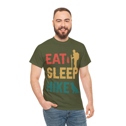 Eat Sleep Hike Unisex Heavy Cotton Tee