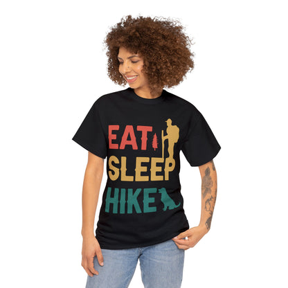 Eat Sleep Hike Unisex Heavy Cotton Tee