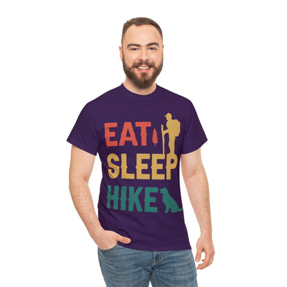 Eat Sleep Hike Unisex Heavy Cotton Tee