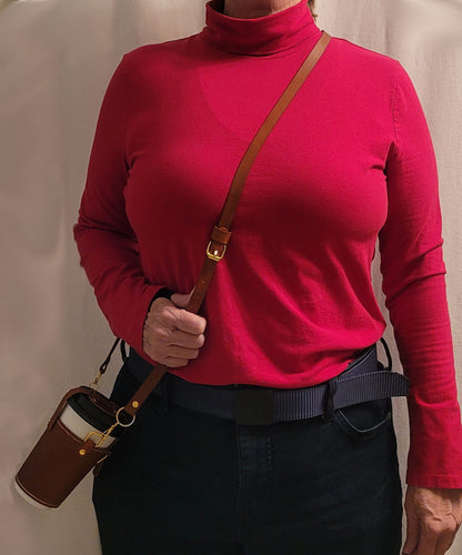 Leather Coffee Cup Carrier Zarf