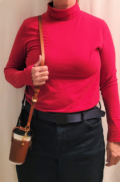 Leather Coffee Cup Carrier Zarf