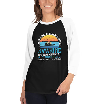 Kayaking Relationship 3/4 sleeve raglan shirt Dark