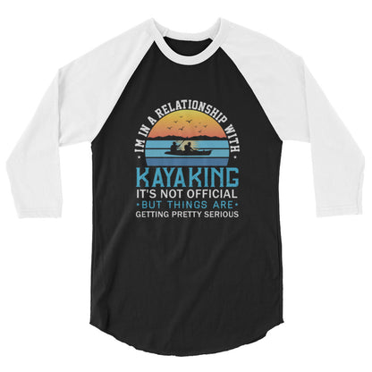Kayaking Relationship 3/4 sleeve raglan shirt Dark