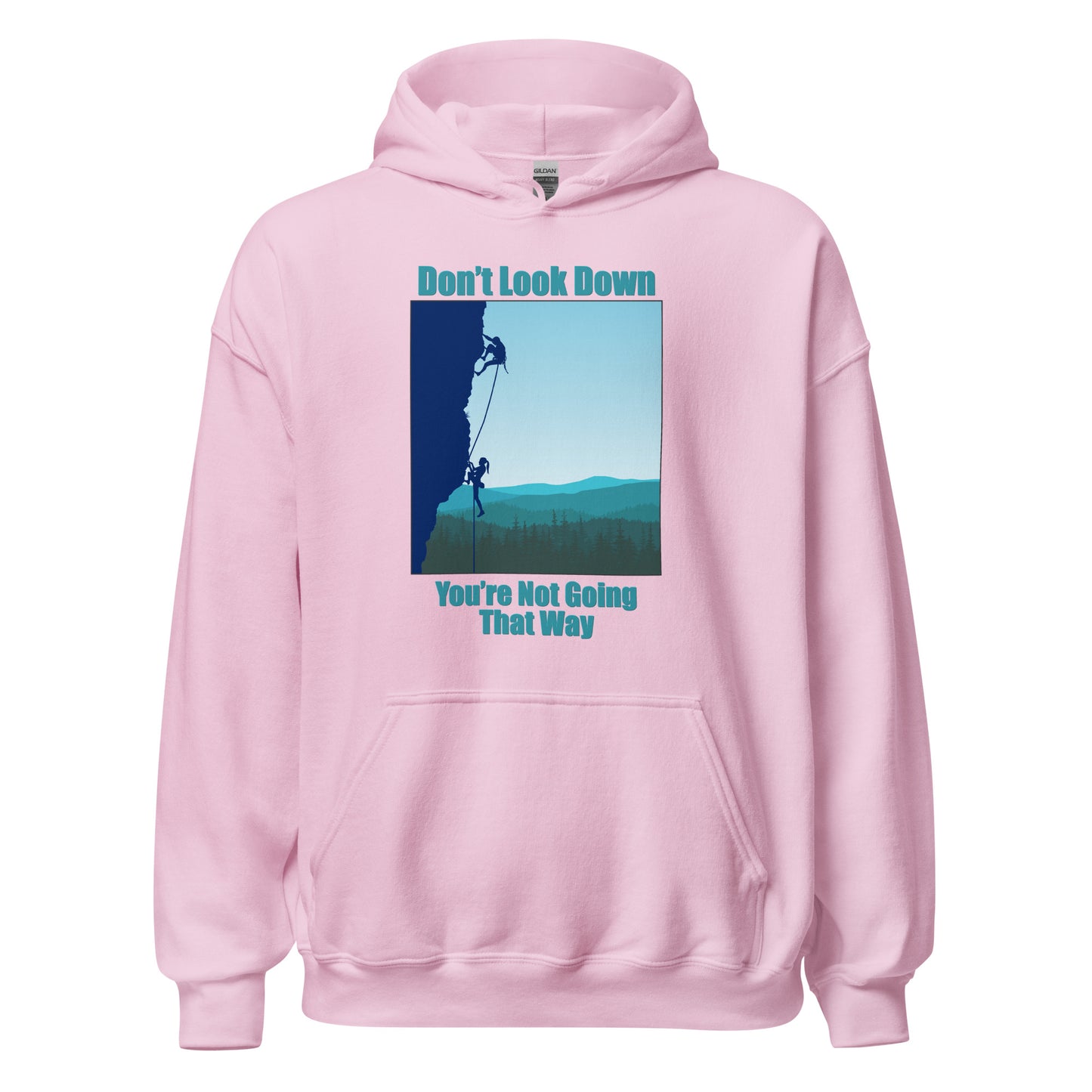 Don't Look Down Rock Climbing Hoodie