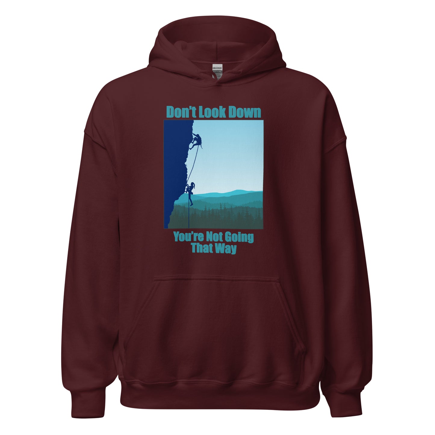 Don't Look Down Rock Climbing Hoodie